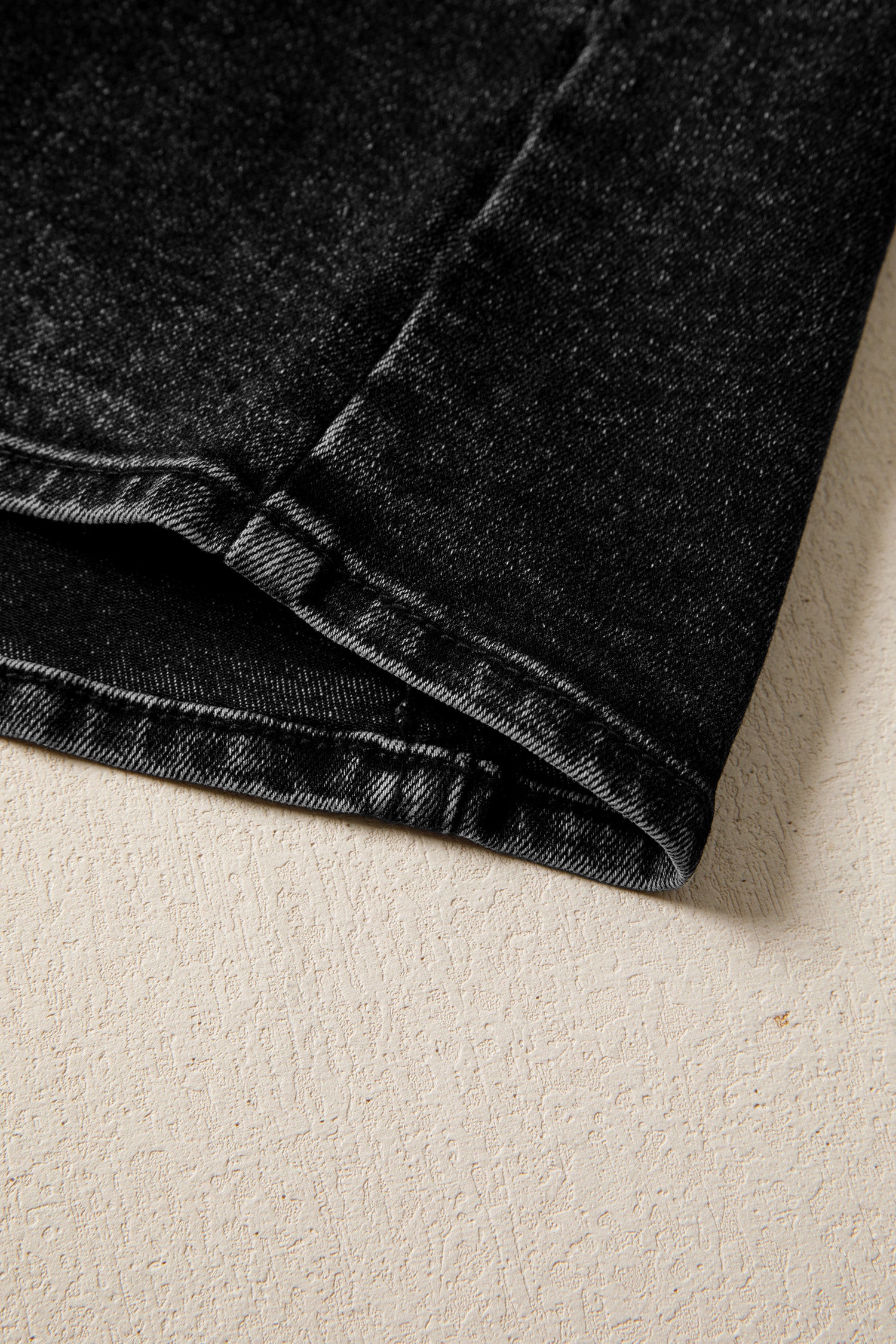 Myosotis Buttoned Front Slit Denim Vest