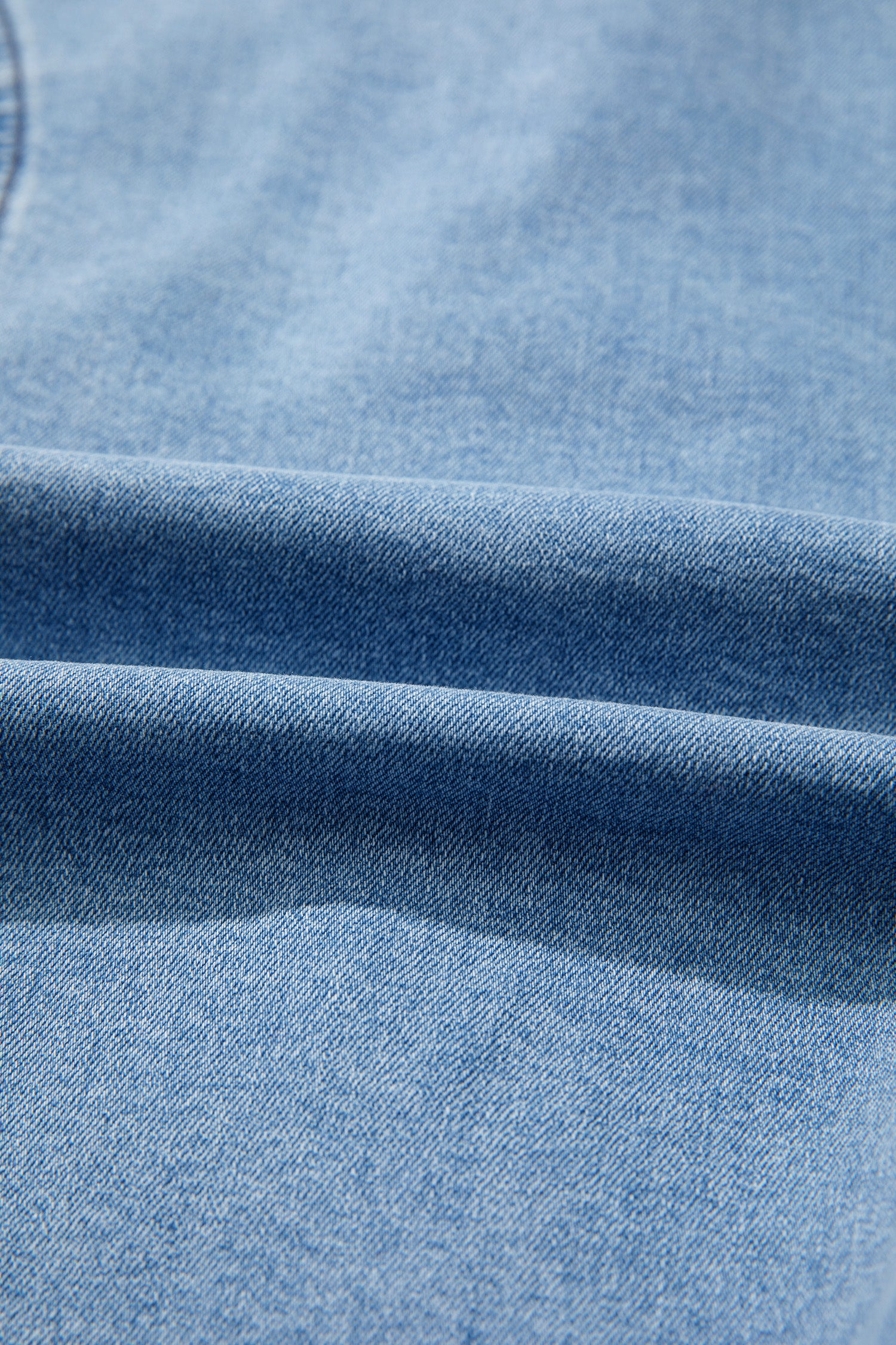 Myosotis Buttoned Front Slit Denim Vest